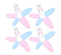 COLLBATH 24pcs Decorative False Nail Tips for Women Removable Fake Nails with Cute Cartoon Design Bright Color Manicure Supplies for DIY Art and Stylish Decoration