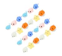 COLLBATH 24pcs Glow Dark Miniature Animal Ornaments for Fish Tank Decoration Realistic Aquarium Decor Safe for Easy to Install and Maintain