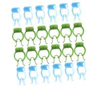 COLLBATH 24pcs Nose Stop Clips Portable Nose Lifting Pinchers for Home Use Flexible Lightweight and Includes Blue and Green Clips