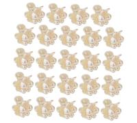 COLLBATH 24pcs Pearl Hair Clips for Women Girls Mini Daisy Butterfly Sunflower Bangs Clips Hair Accessories for Daily Party