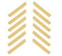 COLLBATH 24pcs Small Metal Piano Hinges Rounded Corner Continuous Hinges for Wooden Jewelry Boxes Gift Packaging Hardware
