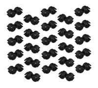 COLLBATH 25pcs Double Pipe Clamp Broom Pole Fixed Clip Broom to Dustpan Connector for Stable Attachment Easy Installation Efficient Storage Suitable for Home Office Hotel Cleaning