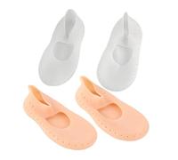 COLLBATH 2Pair Invisible Silicone Gel Socks for Women Non Slip Foot Care Protector Breathable Sebs Material Durable Skin Tone Design Comfortable Heel Repair Tool