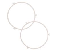 COLLBATH 2Pcs 18.9Cm Microwave Turntable Holder Roller Base for Microwave Oven Parts Replacement Oven Ring Roller Compatible with Standard Trays Kitchen Appliance Accessories