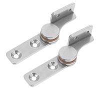 COLLBATH 2pcs 304 Stainless Steel Torque Positioning Hinges with Damping, L-Shaped Φ16 Small Torque Swivel Joint Hinges for Box Doors, Cabinets, Left Right Side
