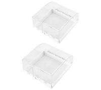 COLLBATH 2pcs 86 Type Socket Face Plate Protector Cover, Waterproof Indoor Receptacle Case, Self-Adhesive Home Outlet Panel Box Guard for Bathroom and Kitchen