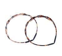 COLLBATH 2pcs Acrylic Hair Bands for Women, Easy to Wear and Comfortable, All-match Hair Hoops with Delicate Workmanship for Washing Face Use and Photo Shoots, Coffee Color Random Color