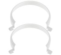 COLLBATH 2PCS Adaptive Dining Plate Guard - Clip on Spill Prevention Guard - Eating Aid Tool for Independent Scooping Food - Self Feeding Support for Disabled(6/9/12'')