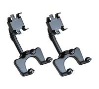 COLLBATH 2pcs Adjustable Rotatable Rearview Mirror Phone Mount for Car Navigation and Trip Recorder Vehicle Holder with Quick Installation Secure Mobile Phone Bracket for GPS Traveling