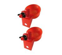 COLLBATH 2Pcs Automatic Poultry Watering Cups Chicken Drinkers with High-grade for Quail Pigeons Ducks and Chicks Feeding Station
