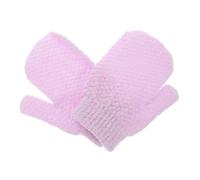 COLLBATH 2pcs Bath Exfoliating Mittens for Body Scrubbing Ergonomic Design Soft Toweling Cloth Material Unisex Shower Glove for Skin Cleansing and Gentle Exfoliation