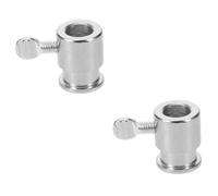 COLLBATH 2pcs Bbq Rotisserie Accessory Grill Rack Holder Bolt Rotisserie Rod Stopper for Grilling Rod