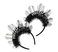 COLLBATH 2pcs Birthday Queen Headbands for Women Party Crown Hair Bands for Birthday Celebrations Photo Props and Festive Accessories Multipurpose Headwear for Graduation and Bridal Showers