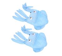 COLLBATH 2Pcs Blue Octopus Hat Set for Adults and, Funny Animal Headwear Costume for Birthday Parties, Halloween, and Party Accessories