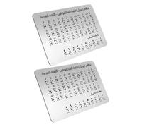 COLLBATH 2pcs Braille Alphabet Board with Raised Arabic Dots Portable Braille Instruction Aid for Beginners Classroom Learning Tool for Blind and Personal Use