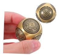 COLLBATH 2pcs Brass Baoding Balls with Six-Sided Relief for Hand Therapy and Exercise Chinese Stress Relief Ornaments for Home and Office Decor Symbolic Feng Shui Gift for Relaxation and