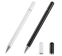 COLLBATH 2pcs Capacitive Touch Screen Stylus Pens for Smartphones and Tablets, Fine Point Pen Stylus for Touch Screens, Black and White Dual-head Design Suitable for Travel and Daily Use