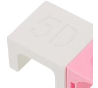 COLLBATH 2Pcs Cat Eye Gel Polish Magnet Dual-ended Nail Art Tool with U-shaped Arch Magnet for Magnetic Gel Polish Compatible with All Brands Pink White for DIY Manicures and Salon Use