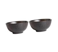 COLLBATH 2pcs Ceramic Rice Bowls Creative Soup Bowls Kitchen Tableware for Hot and Cold Meals for Rice Noodles Salads Pasta Smooth Surface Easy to Clean Dinnerware