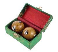COLLBATH 2pcs China Baoding Balls for Hand Therapy Exercise Balls for Hands Fitness Handballs Enamel Decorative Design for Wrist Training and Fascia Massage for Meditation and Relaxation