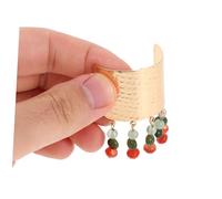 COLLBATH 2pcs Chinese Boho Tassel Ponytail Buckle Hair Barrettes for Women Glass Bead with Flowing Tassels Stylish Hair Accessories for Daily Wear and Special Occasions