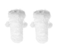 COLLBATH 2pcs Christmas Plush Wine Bottle Covers Reusable Decorative Tote Bags with Drawstring for Red Wine Protection and Festive Celebration Packaging