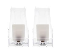 COLLBATH 2pcs Cigarette Display Rack Plastic Auto-Push Organizer for Cigarette Boxes Modern Low Profile Design, Easy to Install Display Tray Holder for Store Shelves and Retail Use