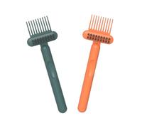 COLLBATH 2pcs Cleaning Brush for Hair Brush and Comb and Comb Cleaning Tool and Grooming Routine