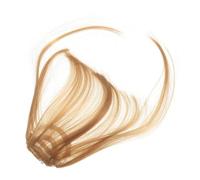 COLLBATH 2pcs Clip Bangs Extensions Fake Front Bangs Fringe Women Hairpiece Wavy Hair Extensions for Cosplay Prop