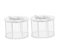 COLLBATH 2pcs Critter Keeper Reptile Box Ventilation Holes Acrylic Material for Small Pets
