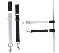 COLLBATH 2pcs Dog Grooming Supply Pet Bathing Strap Rotatable Clip Grooming Table Attachment