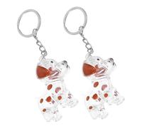 COLLBATH 2pcs Dog Memorial Keepsake Boxes Transparent Pet Hair Storage Keychain Charms for Dogs Cats Small Holder Portable Lightweight Puppy Remembrance gift for for for for for for