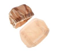COLLBATH 2pcs Doll Wig Net Caps Nude Color for Bjd Dolls Versatile Hair Accessories with Easy Installation Durable Liner Weaving Caps for Various Head for Styling and Maintenance