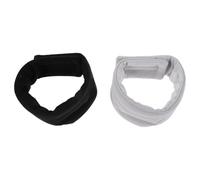 COLLBATH 2pcs Double-sided Sleeping Eye Mask for Men Women Adjustable Black and Grey Blindfold with Breathable Fabric Light Blocking Comfort for Travel Home Party Cooling and Lash-friendly