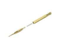 COLLBATH 2pcs Ear Point Probe Brass Auricular Point Reflex Area Massage Probe for Hospital Home Use Acupoint Massage Tool for Ear Seeds Acupuncture Therapy