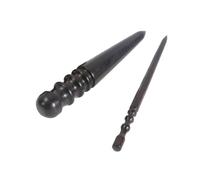COLLBATH 2pcs Ebony Leather Burnisher Polished Rods for Leather Polishing and Removing Surface Oxide, Manual Craft Tools for DIY Leatherworking and Crafting