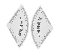 COLLBATH 2pcs Eyebrow Stencil Ruler PVC Mapping Tools for Precise Brow Shaping Symmetrical Eyebrow Guide Template Ruler for Salon-quality Makeup and Microblading Use Drawing Accessories