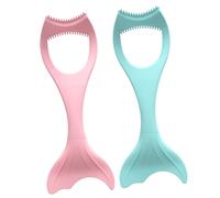 COLLBATH 2Pcs Eyelash Mascara Guide Stencils Silicone Makeup Tools for Reusable Eyeliner Assist Shields Prevent Smudges and Drops Lash Applicator