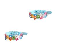 COLLBATH 2pcs Fashionable Adjustable Pu Pet Collar Beautiful Flower and Cats Buckle for Safety