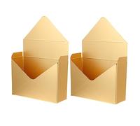 COLLBATH 2Pcs Flower Shop Packing Box Elegant Paperboard Envelope Bouquet Packaging Boxes for Florist Supplies and Flower Wrapping Decorative Kraft Design for Home and Commercial Use