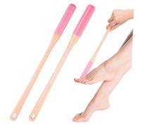 COLLBATH 2pcs Foot Wash Scrubbing Cleaning Toenail Brush Feet Scrubber Exfoliating for Exfoliate Removal Long Silica Gel Pink
