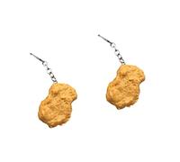 COLLBATH 2pcs Fried Chicken Keychain Sound Simulation Chicken Pendant for Decor