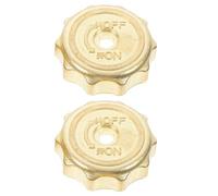 COLLBATH 2pcs Gas Cooktop Knob: Stove Buttons Replacement - Shaft Control Knobs For Various Kitchen Appliances - Enhance Cooking Efficiency