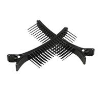 COLLBATH 2pcs Hair Curler Jaw Clips Plastic Hair Roller Clamps for Versatile Styling and Timesaving, Suitable for Home and Business Use, Black Replacement Hot Roller Clips for Women