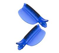 COLLBATH 2pcs Hair Extensions Hair Clip Salon for Highlights Plastic Blue