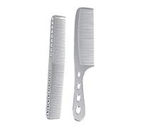 COLLBATH 2pcs Hair Smoothing Barber Combs with Comfortable Grip Creative Hairdressing Tools for Salon Styling Parting Back Combing and Coloring Skin-friendly and Practical Gift for Women