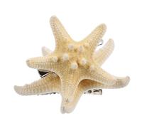 COLLBATH 2pcs Hairpin Beachy Party Under The Sea Hair Clips -pointed Beach Hair Accessories Piper Blue Accessories for Ocean Resin Beige Random Color