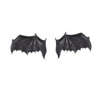 COLLBATH 2pcs Halloween Devil Wing Hairpins Black Alloy Hair Clips Cosplay Party Accessories for Bat Wing Headpiece Festive Hair Decoration