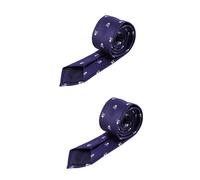 COLLBATH 2pcs Halloween Skull Print Tie Halloween Bow Tie Halloween Party Horror Cotton Necktie Halloween Costumes for Skull Neck Tie Skeleton Halloween Necktie Skull Tie Mens Necktie