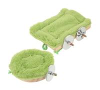 COLLBATH 2pcs Hanging Parrot Bed Plush Nest Hut for Small Birds Warm Sleep Bed for Budgie Cockatiel Finch African Grey Cage Hideaway Cozy Hammock